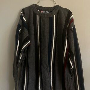 Men’s Chaps Multicolor Striped Crewneck Sweater